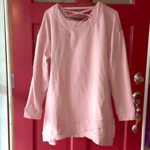 Ruby Ribbon Lace Back Sweatshirt